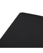 Pouf Velours Côtelé Giorgio noir - 70x83x46 cm