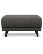 Pouf Velours Côtelé Giorgio gris foncé - 70x83x46 cm