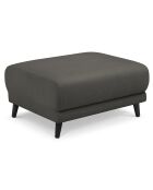 Pouf Velours Côtelé Giorgio gris foncé - 70x83x46 cm