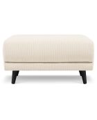 Pouf Velours Côtelé Giorgio beige clair - 70x83x46 cm