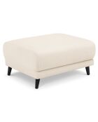 Pouf Velours Côtelé Giorgio beige clair - 70x83x46 cm