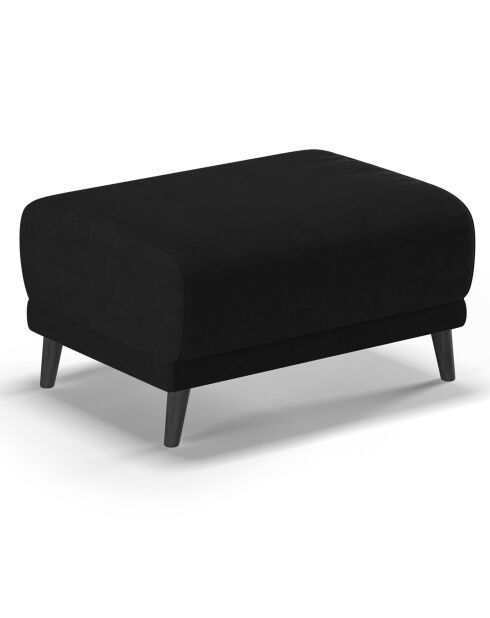 Pouf Velours Giorgio noir - 70x83x46 cm