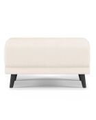 Pouf Velours Giorgio beige clair - 70x83x46 cm