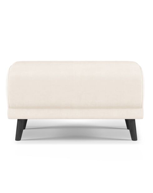 Pouf Velours Giorgio beige clair - 70x83x46 cm