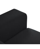 Fauteuil Velours Côtelé Giorgio noir - 113x92x74 cm