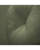 Canapé d'angle Droit Giorgio Velours Côtelé 5 Places vert - 262x185x74 cm