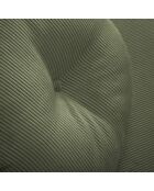 Canapé d'angle Gauche Giorgio Velours Côtelé 5 Places vert - 262x185x74 cm