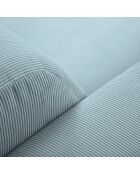 Canapé Giorgio Velours Côtelé 3 Places bleu clair - 203x92x74 cm