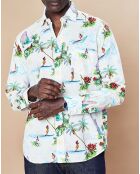 Chemise regular Paul toucan blanc/multicolore