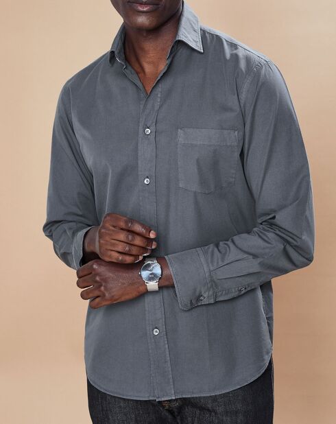 Chemise Regular Paul Pat charbon