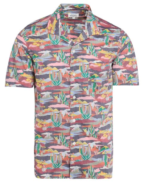 Slim Fit Slam 02 Mc shirt met veelkleurige opdruk