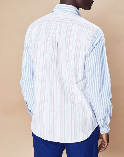 Chemise Regular Fit Pitt à rayures multicolore