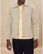 Blouson en Coton & Lin Downtown beige foncé