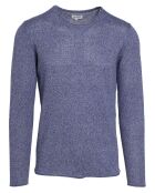 Pull en Coton & Lin Crew bleu chiné