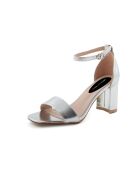 Sandales Gia argentées - Talon 7 cm