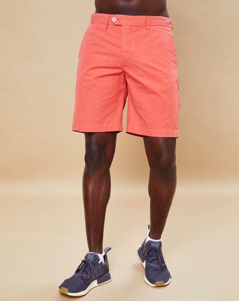 Koraalkleurige korte broek Bobby