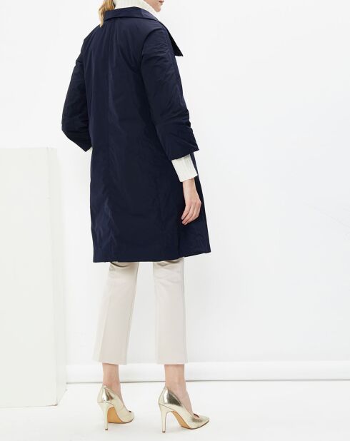 Parka légère réversible Manna bleu marine/noir