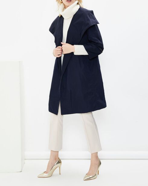 Parka légère réversible Manna bleu marine/noir