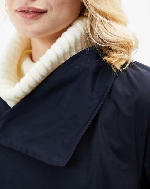 Parka légère réversible Manna bleu marine/noir