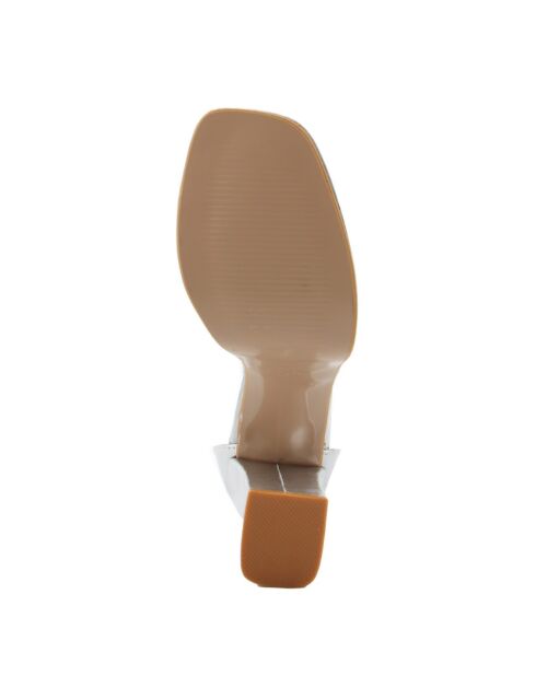 Silberne Mao-Sandalen - 10 cm Absatz