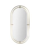 Miroir en métal doré - 90x43 cm