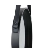Miroir avec anse noir - D.40 cm