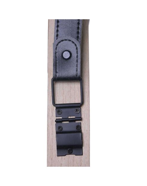 Miroir avec anse beige - D.40 cm
