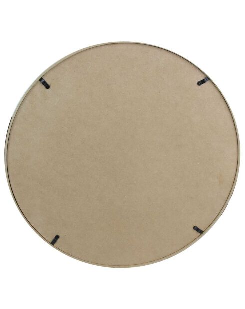 Miroir avec anse beige - D.40 cm