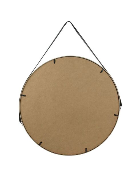 Miroir avec anse noir - D.50 cm
