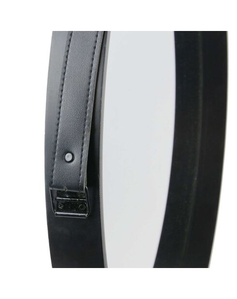 Miroir avec anse noir - D.50 cm