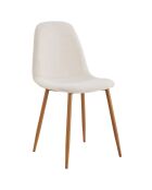 Chaise Poésie avec pieds en métal multicolore - 50x86x44 cm