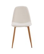 Chaise Poésie avec pieds en métal multicolore - 50x86x44 cm