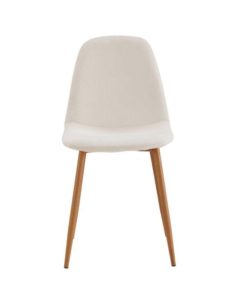 Chaise Poésie avec pieds en métal multicolore - 50x86x44 cm