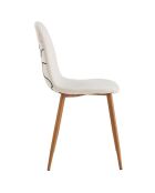 Chaise Poésie avec pieds en métal multicolore - 50x86x44 cm