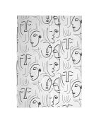 Tapis Arty blanc/noir - 120x170 cm