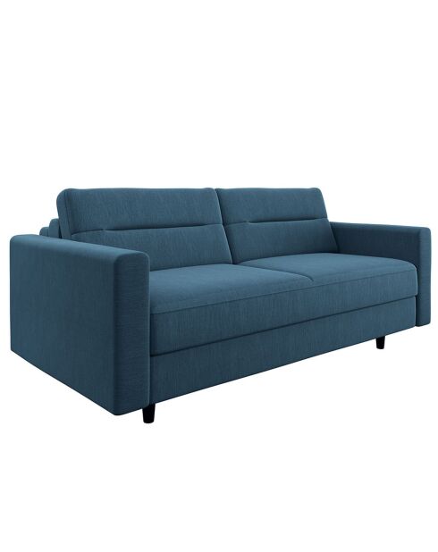 Lana ausziehbares Sofa aus blaugrauem Webstoff - 180x100x87 cm