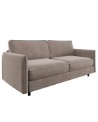 Canapé convertible Isaka velours taupe - 182x100x90 cm