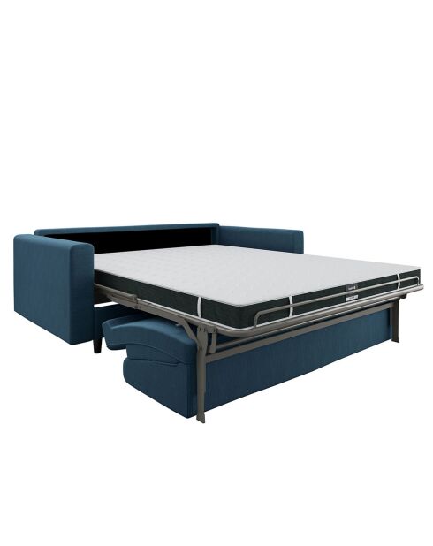 Lana ausziehbares Sofa aus blaugrauem Webstoff - 202x100x90 cm