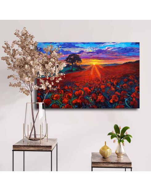 Peinture sur toile multicolore - 45x70 cm