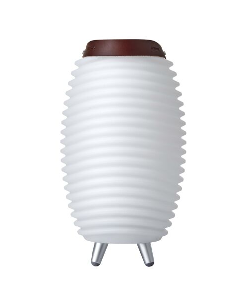 Lampe Enceinte Bluetooth sans fil Synergy 35 blanche - 24x24x41.2 cm