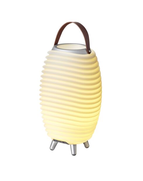 Lampe Enceinte Bluetooth sans fil Synergy 35 blanche - 24x24x41.2 cm