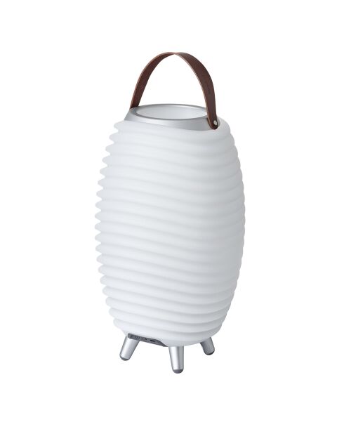 Lampe Enceinte Bluetooth sans fil Synergy 35 blanche - 24x24x41.2 cm