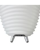 Lampe Enceinte Bluetooth sans fil Synergy 50  blanche - 31.7x31.7x56.3 cm