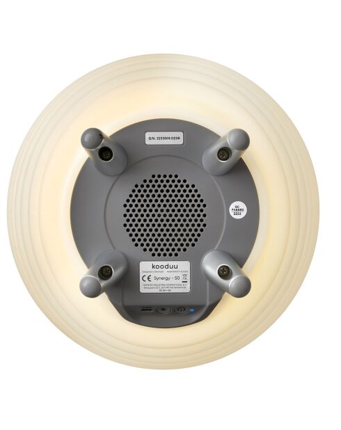 Lampe Enceinte Bluetooth sans fil Synergy 50 blanche - 31.7x31.7x56.3 cm