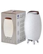 Lampe Enceinte Bluetooth sans fil Synergy 35  blanche - 24x24x41.2 cm