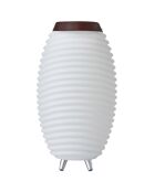 Lampe Enceinte Bluetooth sans fil Synergy 50  blanche - 31.7x31.7x56.3 cm