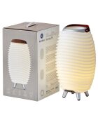Lampe Enceinte Bluetooth sans fil Synergy 35  blanche - 24x24x41.2 cm