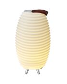Lampe Enceinte Bluetooth sans fil Synergy 50  blanche - 31.7x31.7x56.3 cm