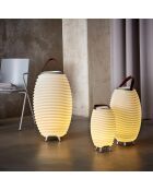 Lampe Enceinte Bluetooth sans fil Synergy 35  blanche - 24x24x41.2 cm