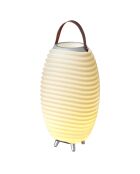 Lampe Enceinte Bluetooth sans fil Synergy 50  blanche - 31.7x31.7x56.3 cm